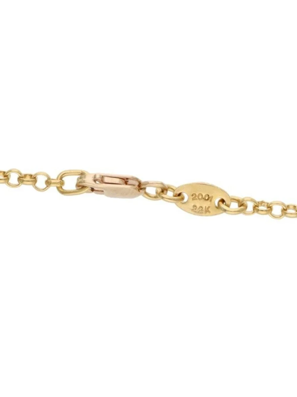 Chrome Hearts 22K Neckchain Roll Chain Gold Necklace